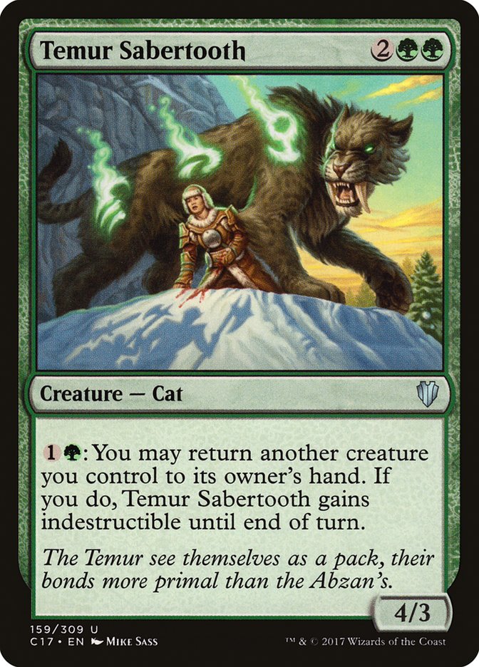 Temur Sabertooth [Commander 2017] - The Mythic Store | 24h Order Processing