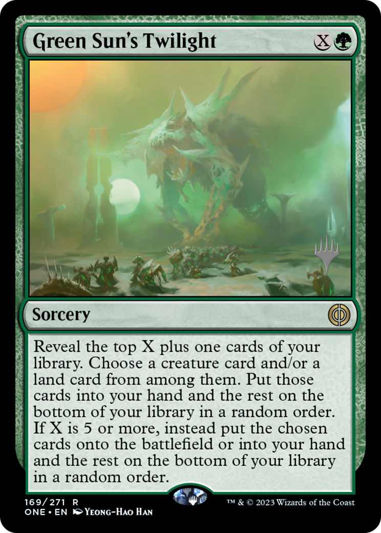 Green Sun's Twilight (Promo Pack) [Phyrexia: All Will Be One Promos] - The Mythic Store | 24h Order Processing