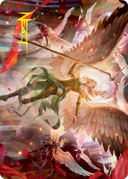 Sigarda's Summons Art Card (Gold-Stamped Signature) [Innistrad: Crimson Vow Art Series] - The Mythic Store | 24h Order Processing