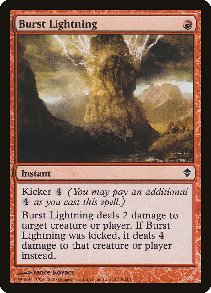 Burst Lightning [Zendikar] - The Mythic Store | 24h Order Processing