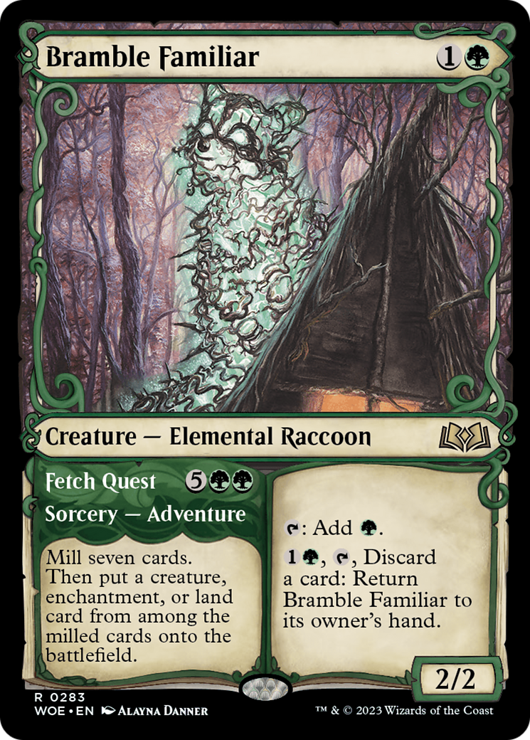 Bramble Familiar // Fetch Quest (Showcase) [Wilds of Eldraine] - The Mythic Store | 24h Order Processing