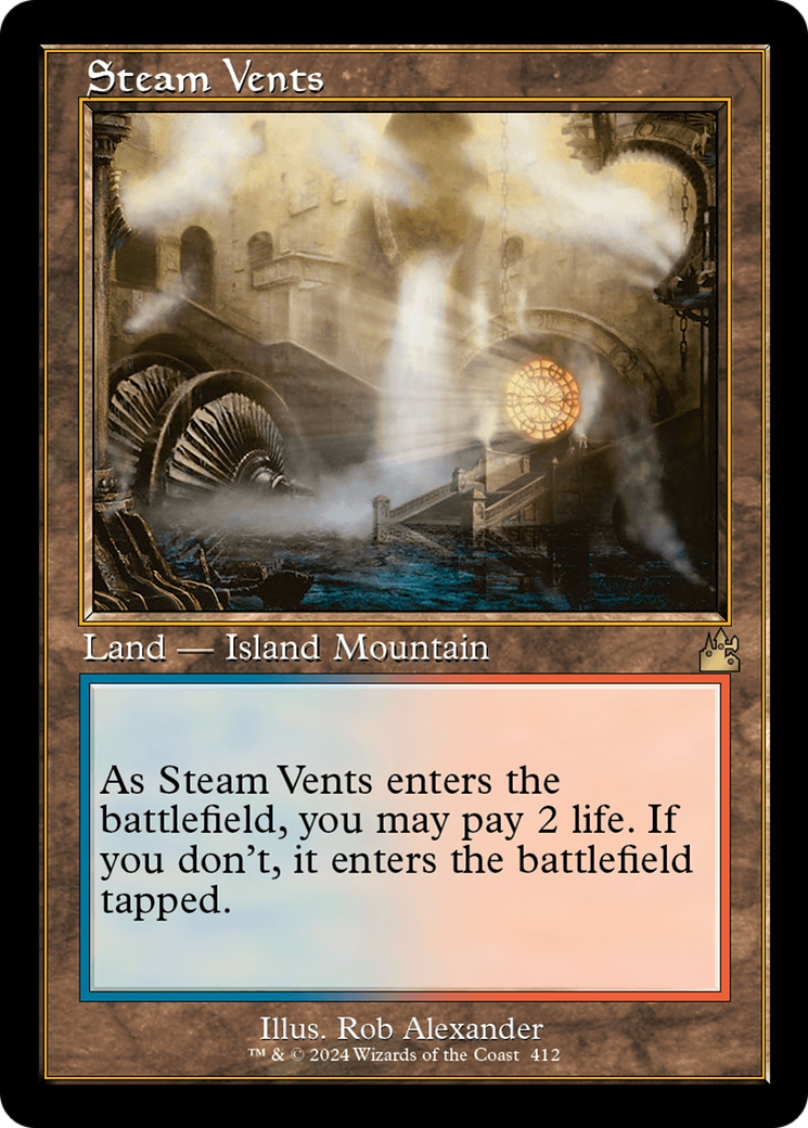 Steam Vents (Retro) [Ravnica Remastered] - The Mythic Store | 24h Order Processing