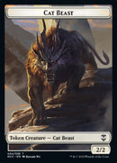 Soldier (09) // Cat Beast Double-Sided Token [Streets of New Capenna Commander Tokens] - The Mythic Store | 24h Order Processing