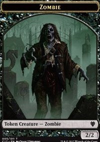 Zombie // Gold Double-Sided Token [Commander 2017 Tokens] - The Mythic Store | 24h Order Processing