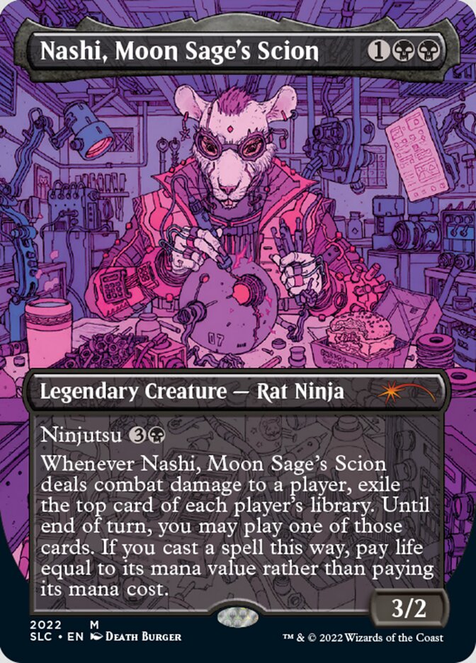 Nashi, Moon Sage's Scion (Borderless) [Secret Lair 30th Anniversary Countdown Kit] - The Mythic Store | 24h Order Processing