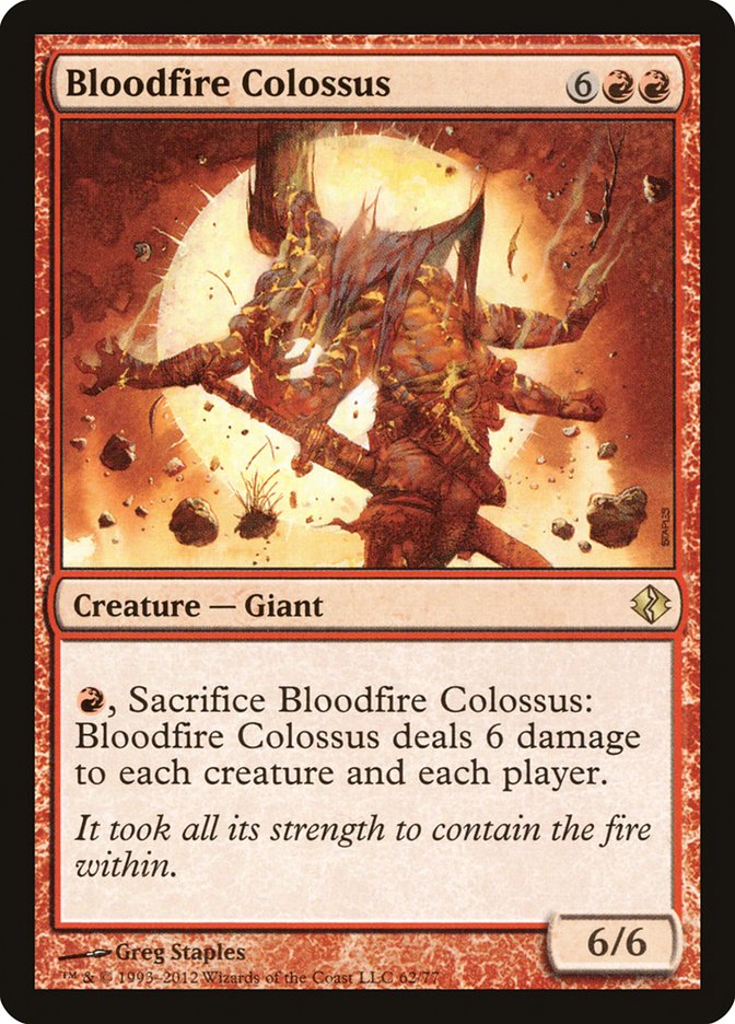 Bloodfire Colossus [Duel Decks: Venser vs. Koth] - The Mythic Store | 24h Order Processing