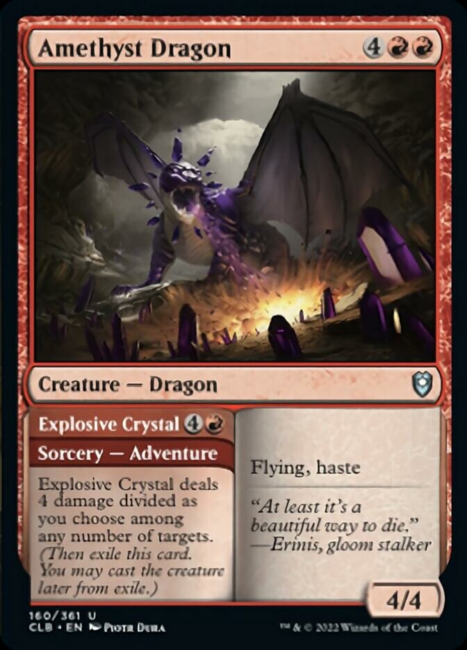 Amethyst Dragon // Explosive Crystal [Commander Legends: Battle for Baldur's Gate] - The Mythic Store | 24h Order Processing