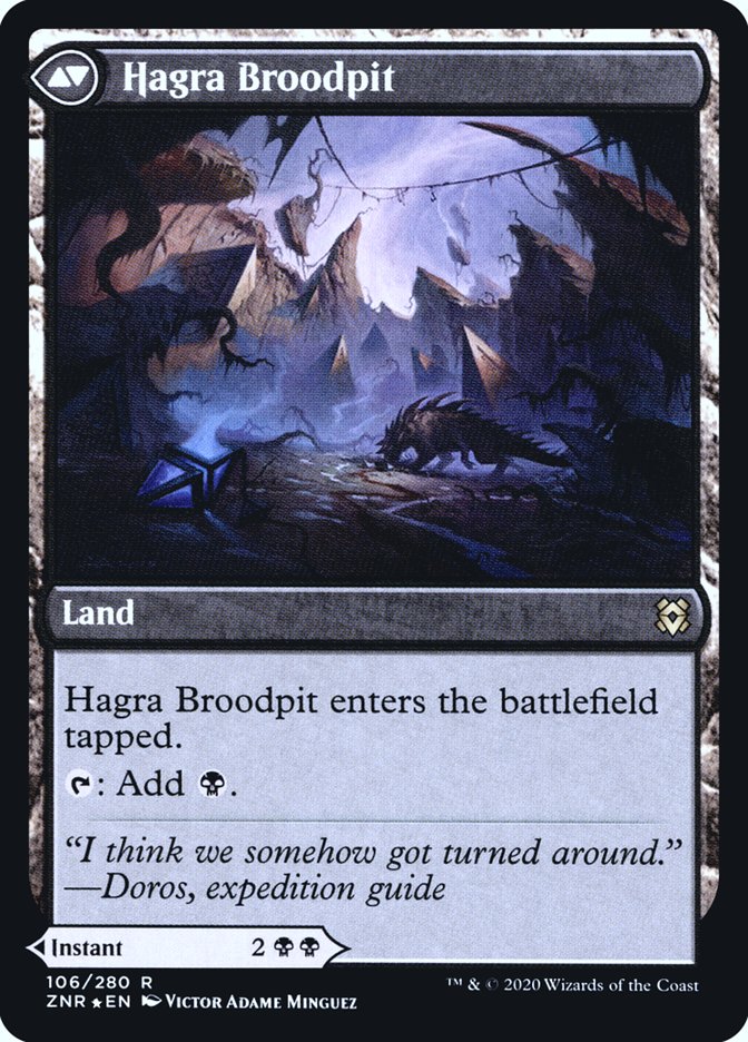 Hagra Mauling // Hagra Broodpit [Zendikar Rising Prerelease Promos] - The Mythic Store | 24h Order Processing