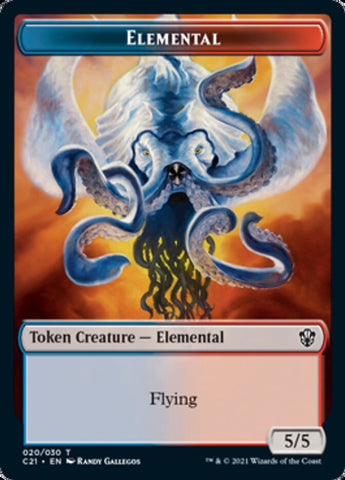 Elemental (020) // Copy Double-Sided Token [Commander 2021 Tokens] - The Mythic Store | 24h Order Processing