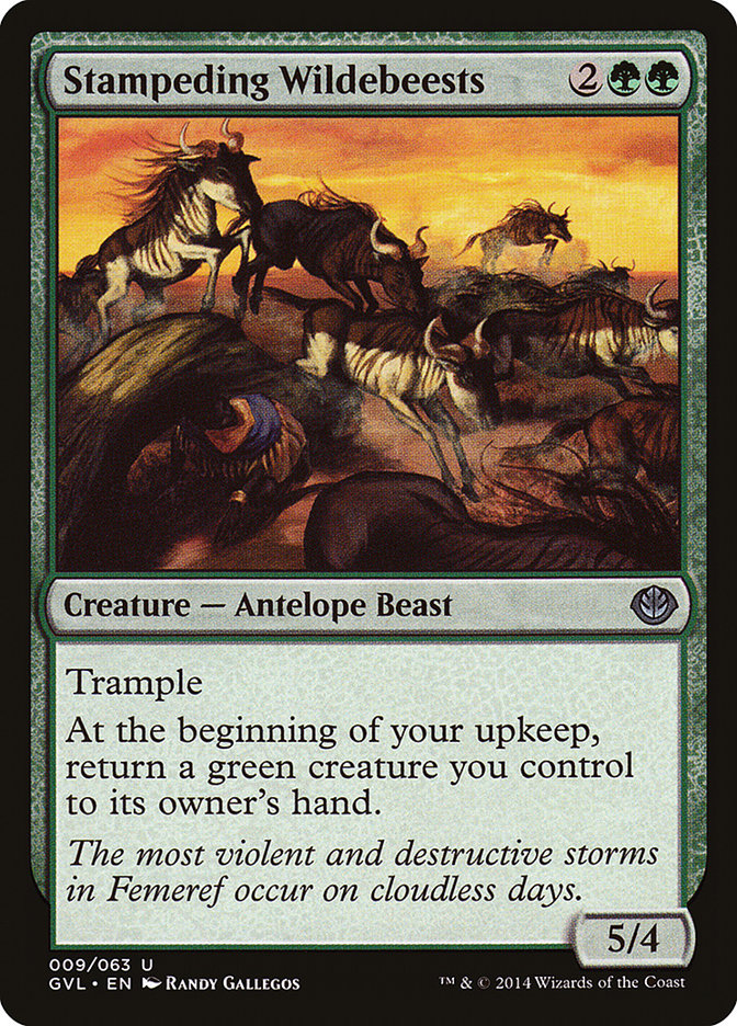 Stampeding Wildebeests (Garruk vs. Liliana) [Duel Decks Anthology] - The Mythic Store | 24h Order Processing