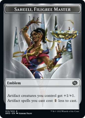 Saheeli, Filigree Master Emblem [The Brothers' War Tokens] - The Mythic Store | 24h Order Processing