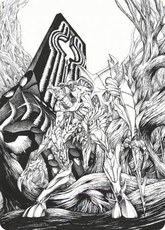 Lukka, Bound to Ruin Art Card [Phyrexia: All Will Be One Art Series] - The Mythic Store | 24h Order Processing