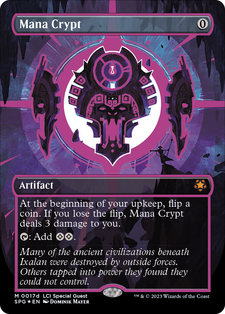 Mana Crypt (0017d) (Borderless) [The Lost Caverns of Ixalan Special Guests] - The Mythic Store | 24h Order Processing