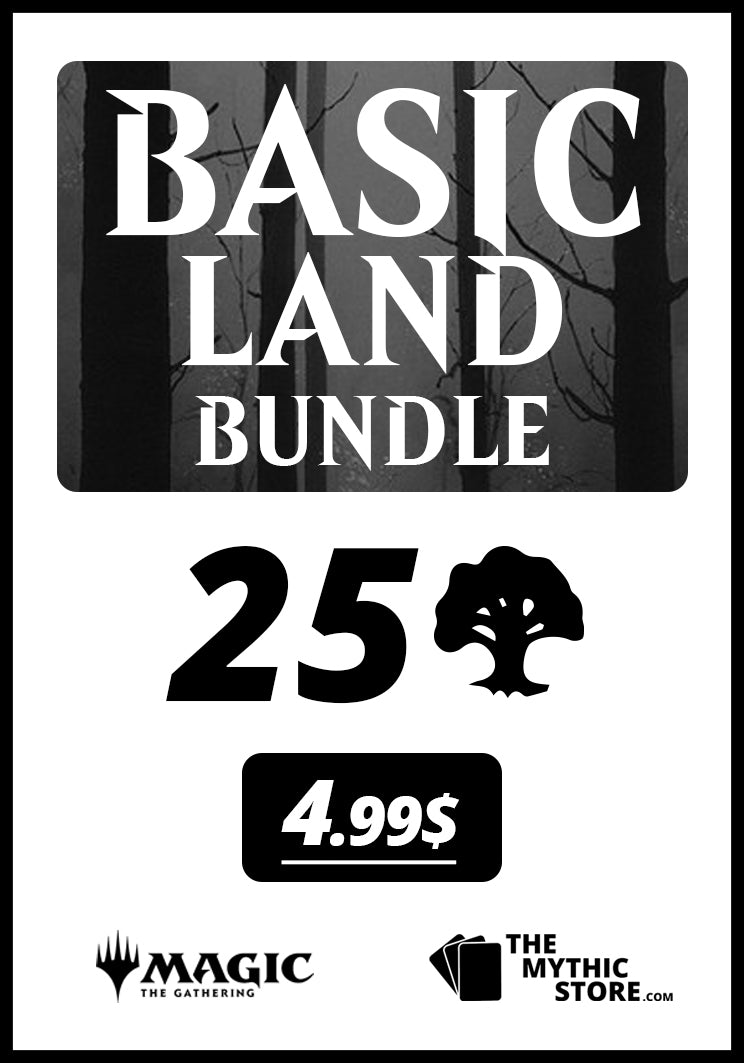 MTG Bulk Repack: Basic Lands Bundle (25) - The Mythic Store | 24h Order Processing