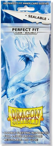 Dragon Shield Perfect Fit Sealable Sleeve - Clear 100ct - The Mythic Store | 24h Order Processing
