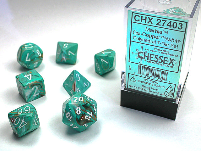 Marble 7-Die Set - The Mythic Store | 24h Order Processing