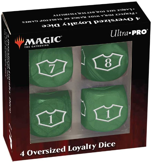 Oversized Deluxe Loyalty Dice Set (4) for Magic: The Gathering - The Mythic Store | 24h Order Processing