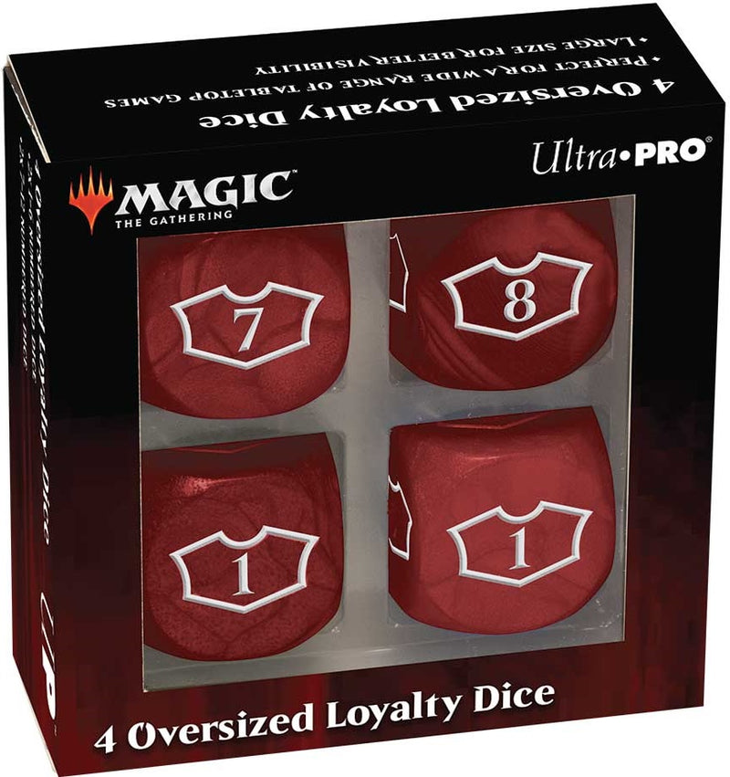 Oversized Deluxe Loyalty Dice Set (4) for Magic: The Gathering - The Mythic Store | 24h Order Processing