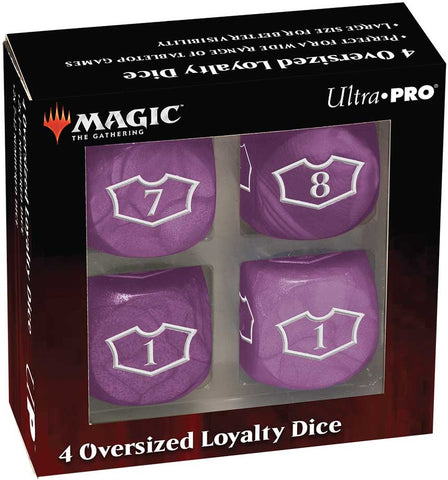 Oversized Deluxe Loyalty Dice Set (4) for Magic: The Gathering - The Mythic Store | 24h Order Processing