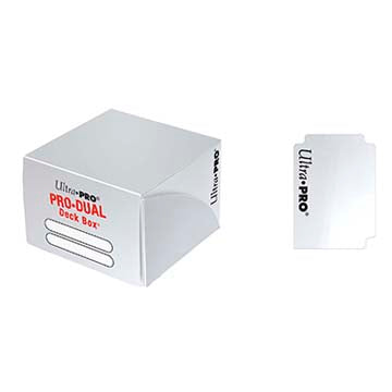 PRO Dual Standard White Deck Box - The Mythic Store | 24h Order Processing
